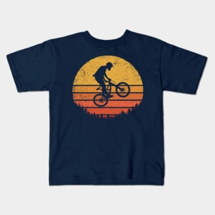 Mountain Bike - Retro Jump Kids T-Shirt